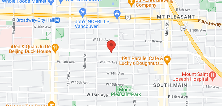 map of 2 122 W 12TH AVENUE